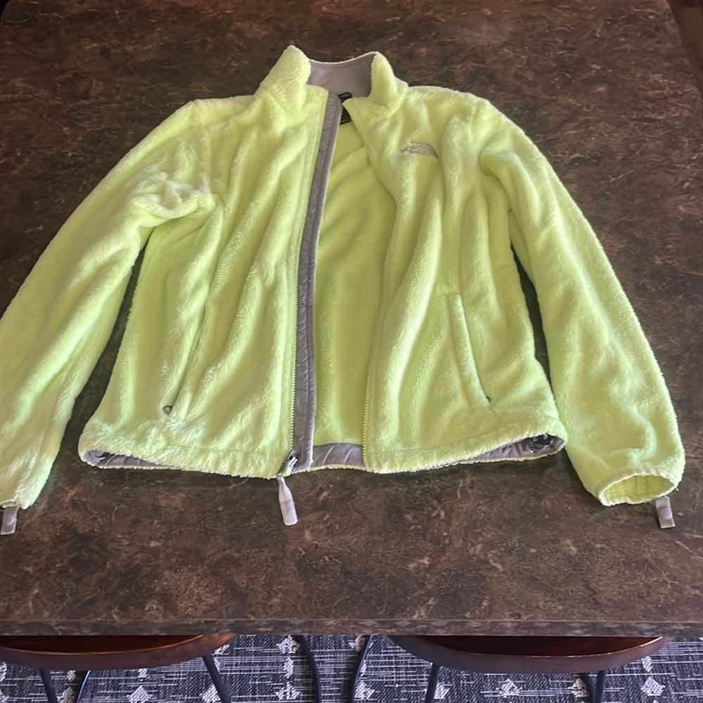 North Face fuzzy jacket